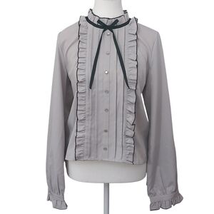 Dearmylove - Frill High Neck Blouse